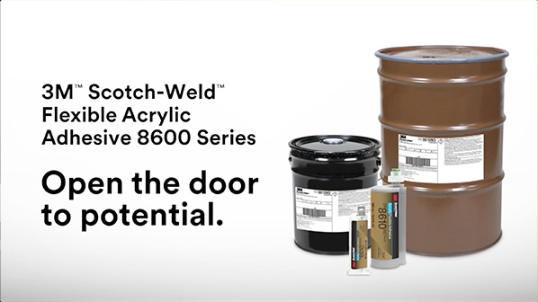 構造用接着剤 3M&trade; Scotch-Weld 二液混合型アクリル接着剤DP8600シリーズ